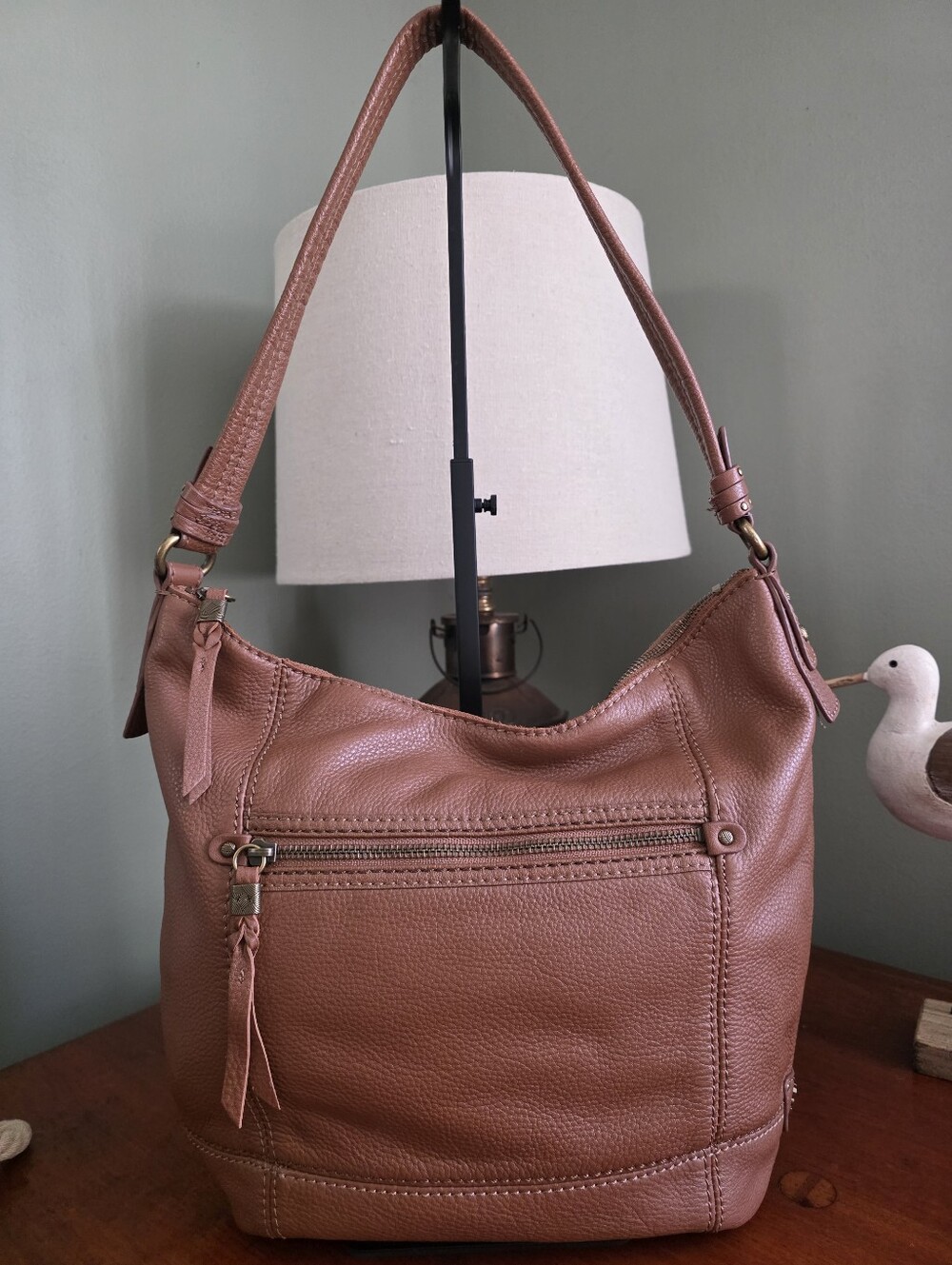 The Sak Sequoia Hobo Tan Pebbled Leather Bag